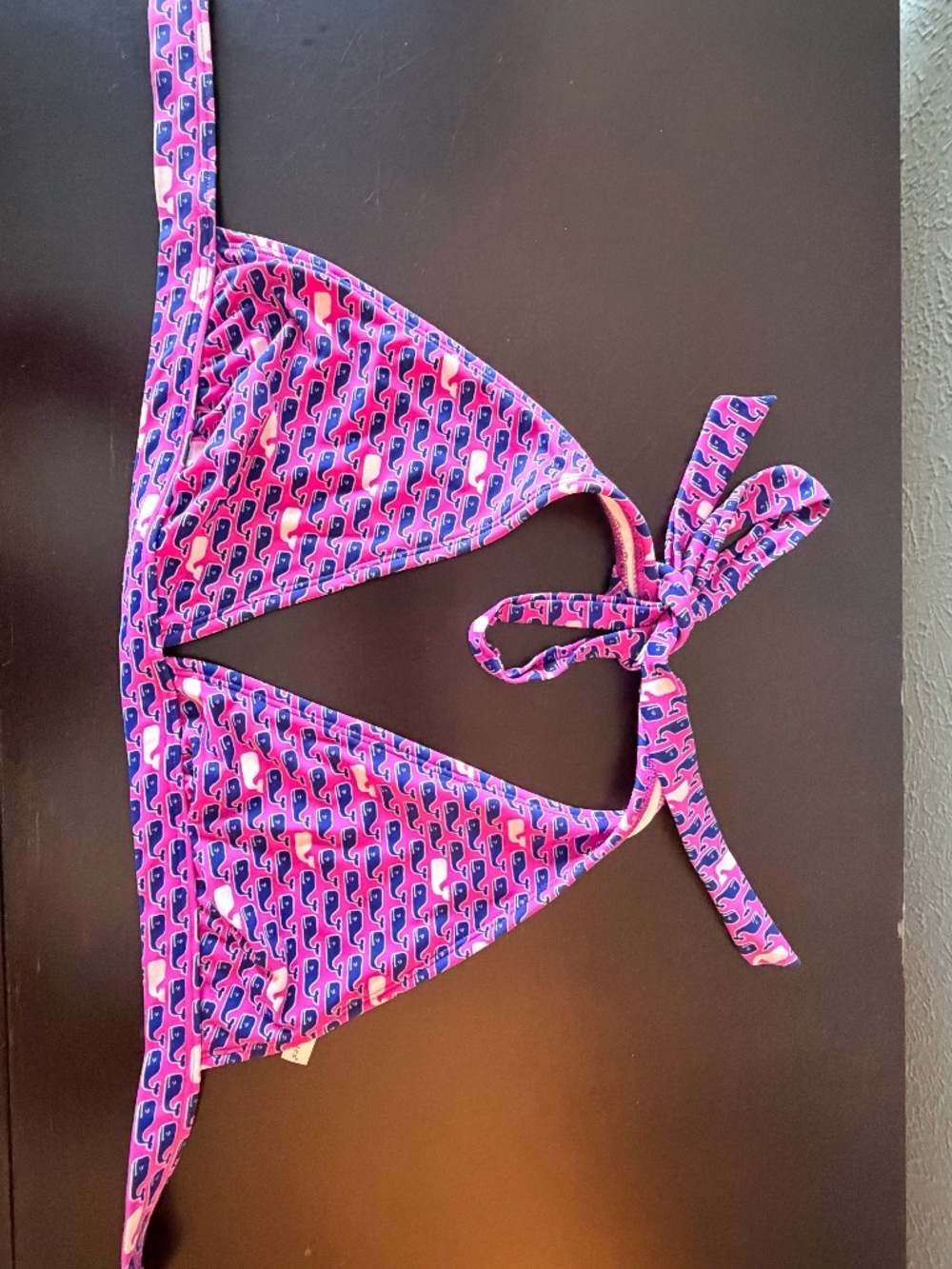 Vineyard Vines Pink Whale Bikini Top
